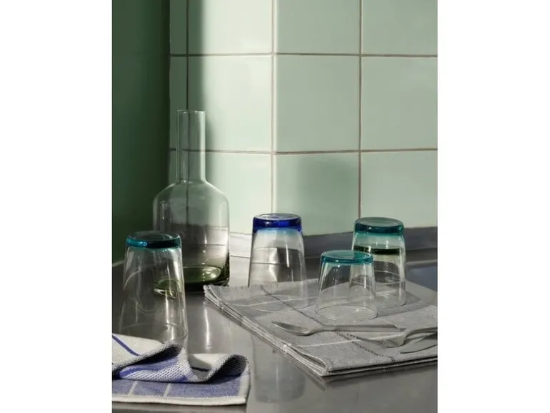 Hue glazen 30cl blauw set van 6 stuks - 14496251