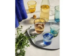 Hue glazen 15cl turquoise set van 6 stuks - 14496244