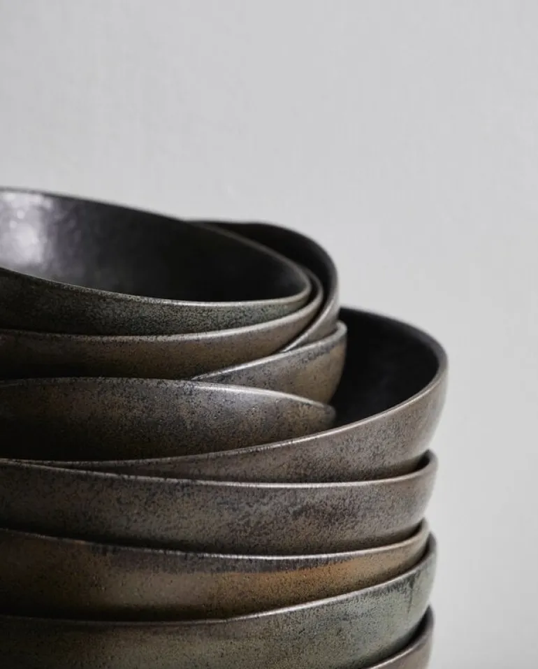 Inez schalen M zwart set van 4 stuks - 6410