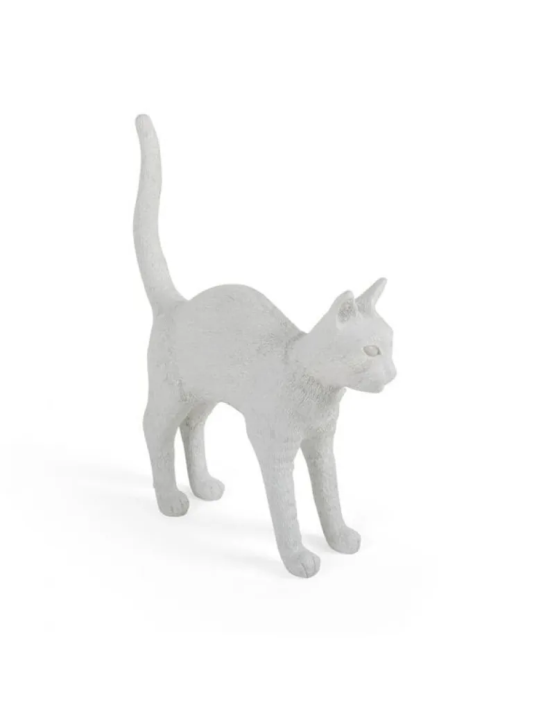 Jobby the cat lamp - wit