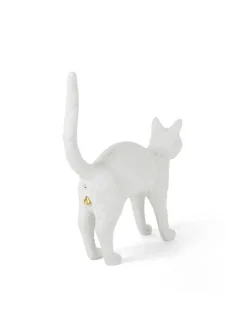 Jobby the cat lamp - wit