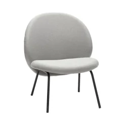 Loungestoel grijs metaal