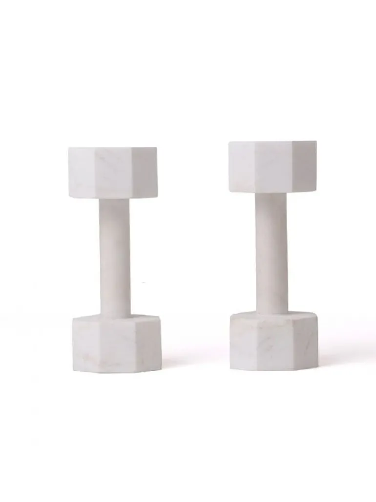 Lvdis marmeren decoratie dumbell set 3KG - 10133