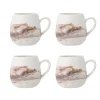 Lyre mokken bruin set van 4 stuks - 82072551