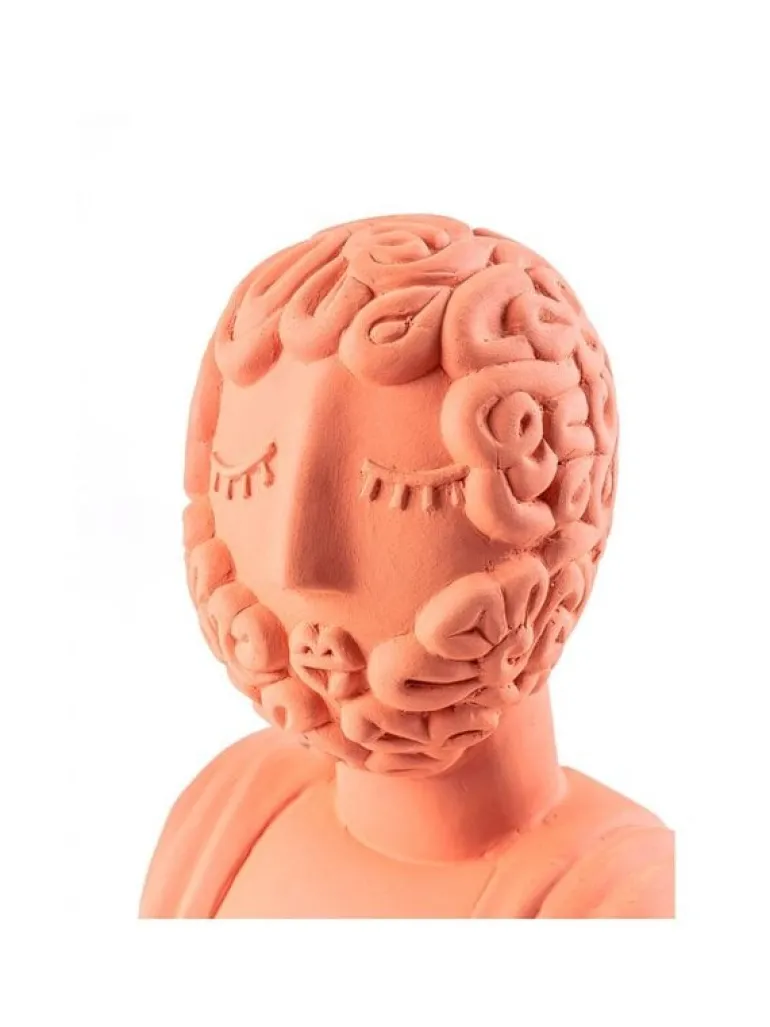 Magna graecia terracotta bust man object - 11512