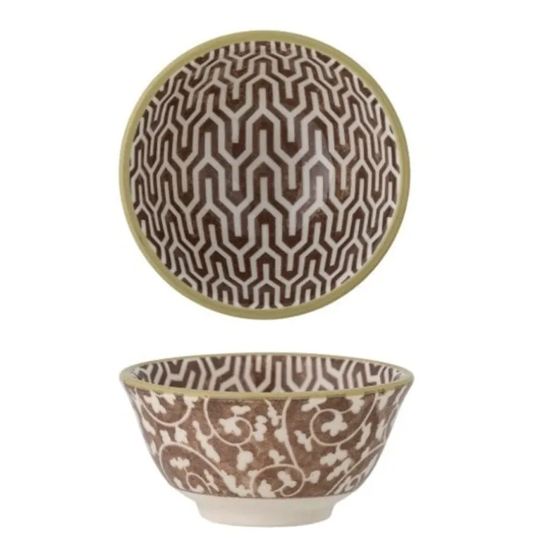 Maple schaaltjes bruin set van 6 stuks - 82057701