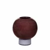 Mari vaas glas puce/orchid hush - Ø20xh21cm