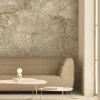 Marmer behang FU-064 - 292,2x280cm goud/beige