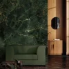 Marmer behang FU-070 - 292,2x280cm goud/groen