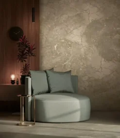 Marmer behang FU-065 - 389,6x280cm goud/beige