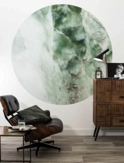Marmer behangcirkel groen CK-049 ø190cm