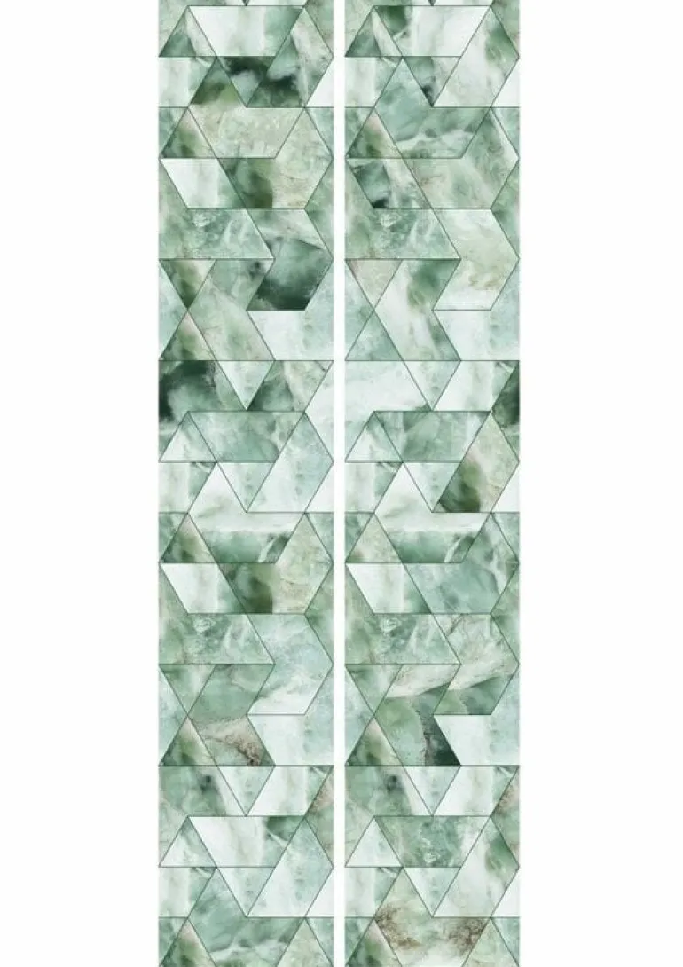 Marmer mosaic behang groen