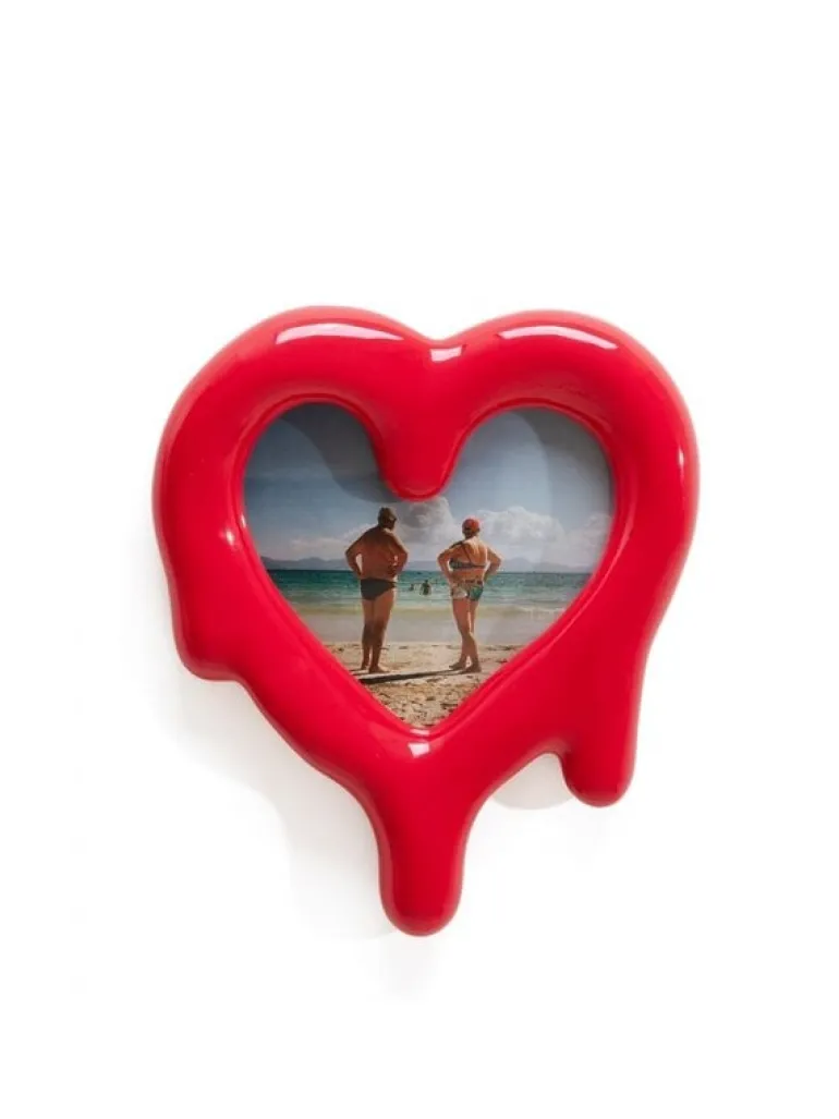 Melted heart fotolijst/spiegel rood - 10058