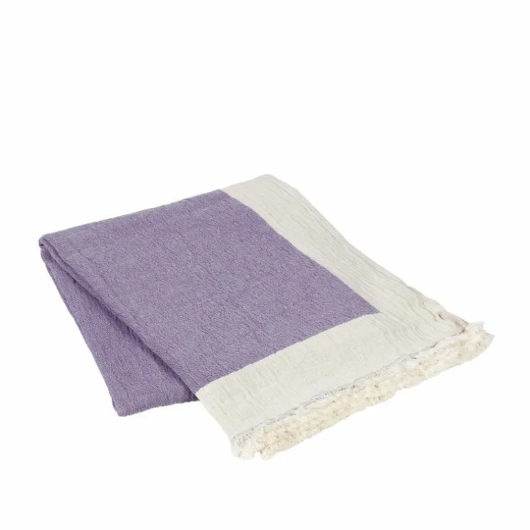 Mona plaid paars - 130x180cm