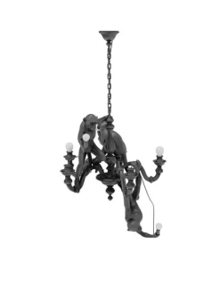 Monkey kroonluchter zwart - 14866