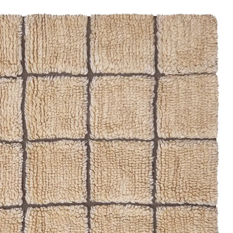 Mosaic vloerkleed wol amber 80x230cm
