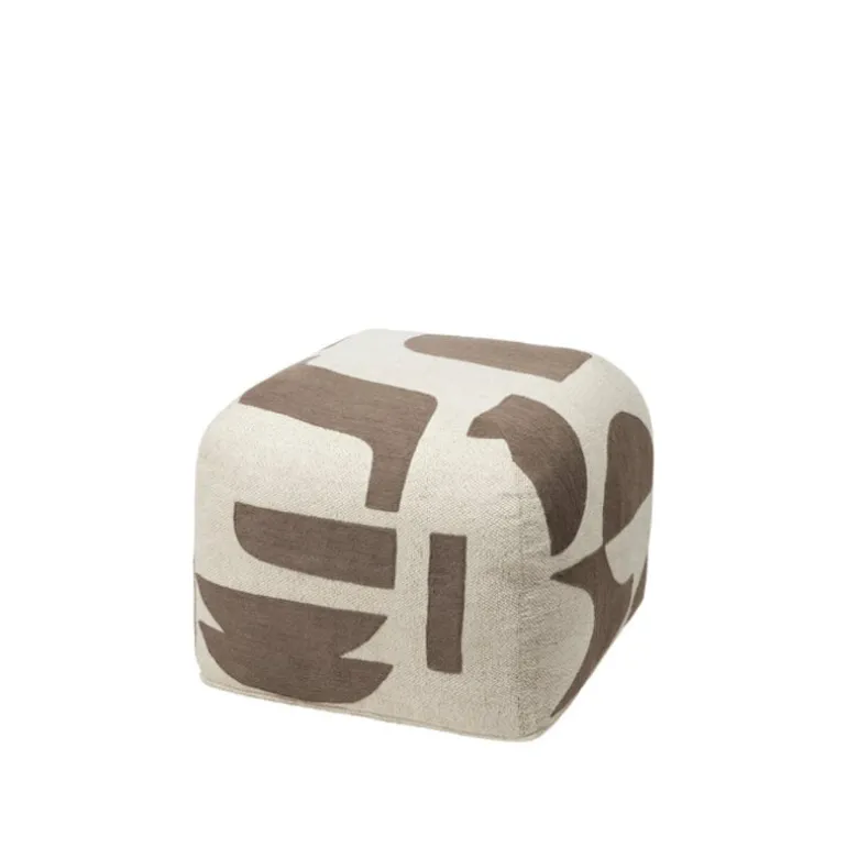 Mundo poef bruin/beige - 70030208