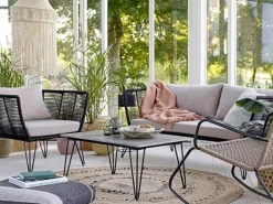 Mundo sofa zwart 175x72x74 cm