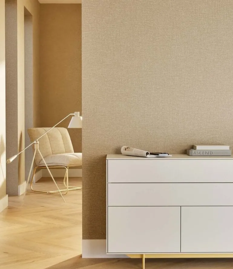 Naturel chique behang linnen look Melbourne - SW-003