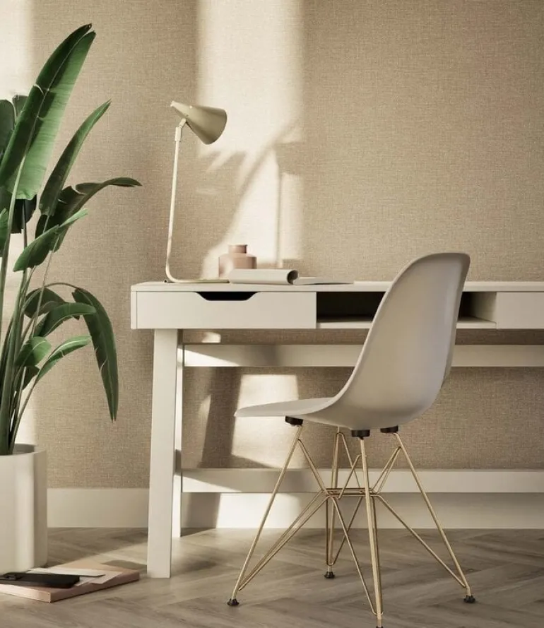Naturel chique behang linnen look Melbourne - SW-003