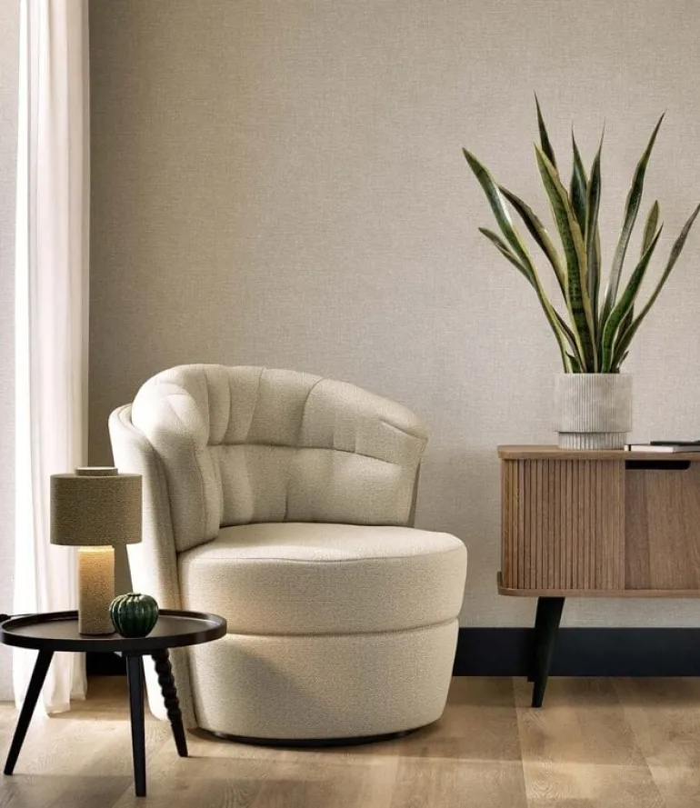 Naturel chique behang linnen look Ibiza - SW-010