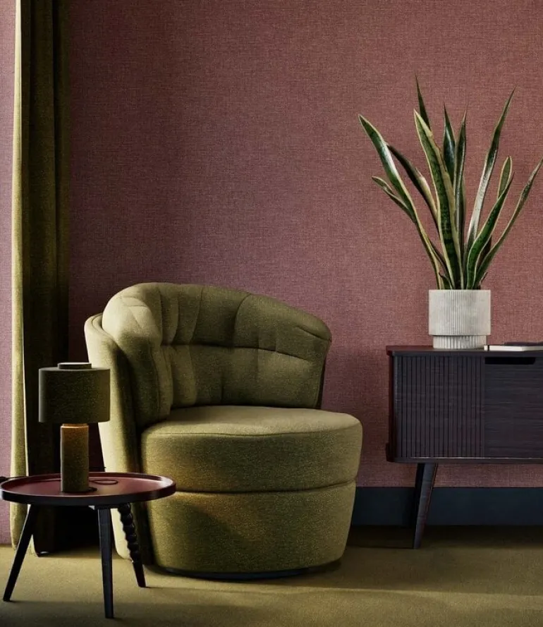Naturel chique behang linnen look Virginia Beach - SW-007