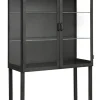 New York display kast met 2 deuren - zwart
