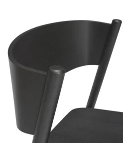 Oblique barstoel zwart - 331608