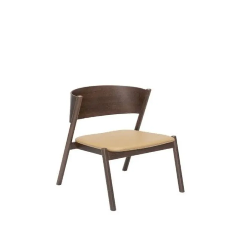 Oblique loungestoel donkerbruin - 331606