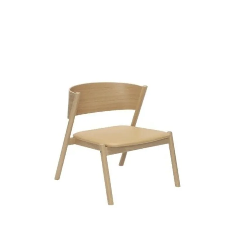 Oblique loungestoel naturel - 331605