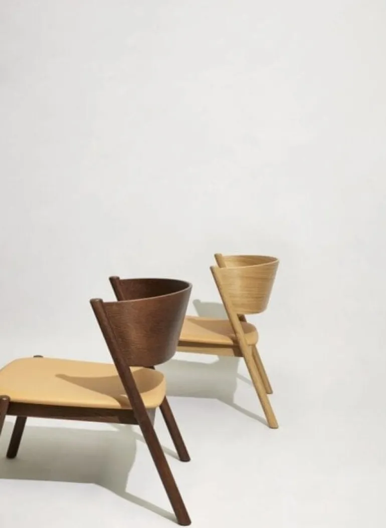 Oblique loungestoel naturel - 331605