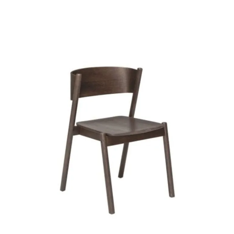 Oblique stoel donkerbruin - 431902
