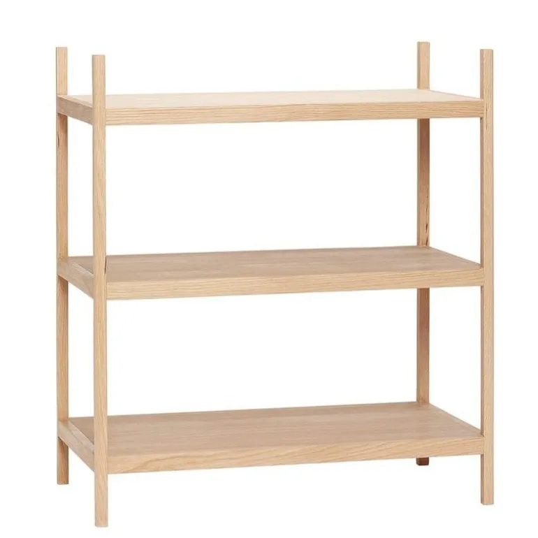 Opbergkast hout met 3 planken