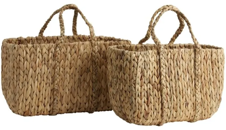 Osa manden/tassen naturel - set van 2 stuks