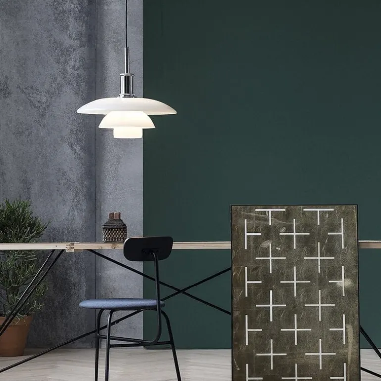PH 4½-4 glas hanglamp chroom - 5741086430