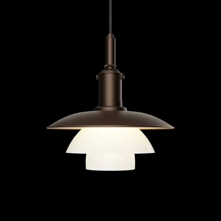 PH 3/3 hanglamp aged brass opal - 5741115806