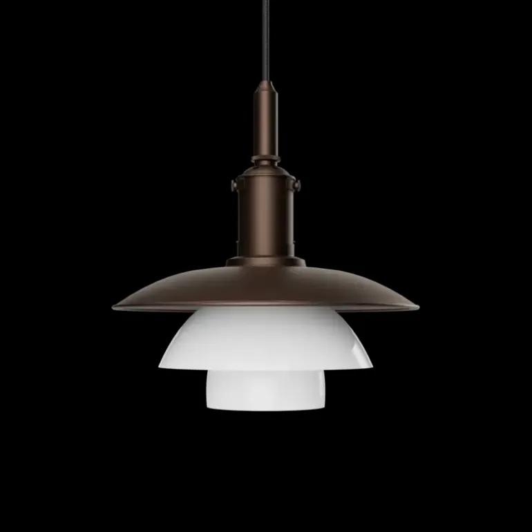 PH 3/3 hanglamp aged brass opal - 5741115806