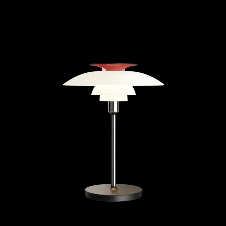 PH 80 portable tafellamp opal white/high lustre chrome plated - 5744172325