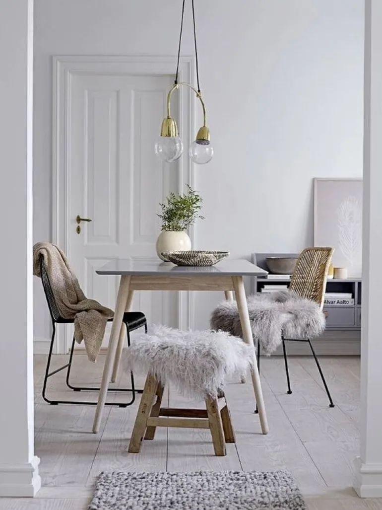 Plaid naturel acryl