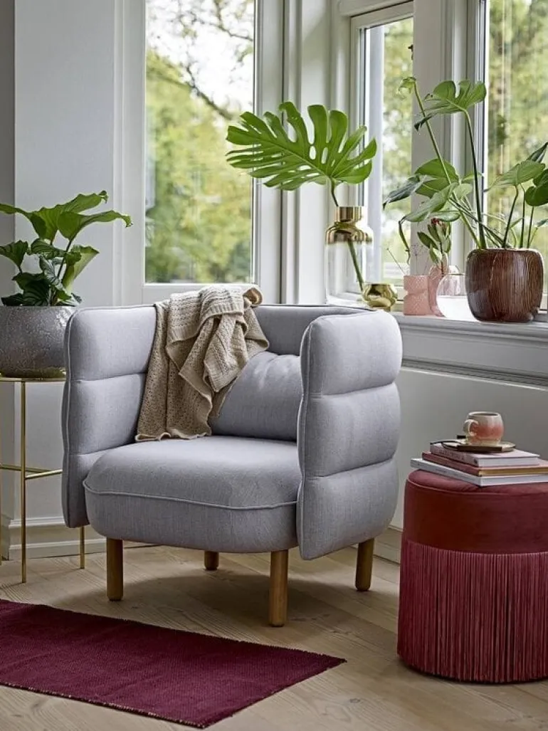 Plaid naturel acryl
