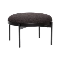 Poef rond zwart