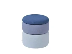 Pond poef blauw - Ø38XH42CM