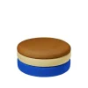 Pond poef blauw/zand/oker Ø68cm - 31001146