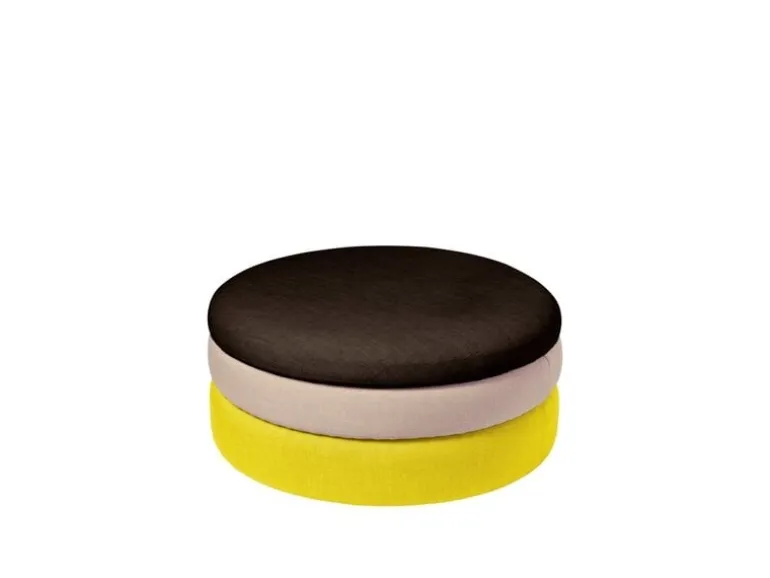 Pond poef geel/beige/dark grape Ø68cm - 31001148