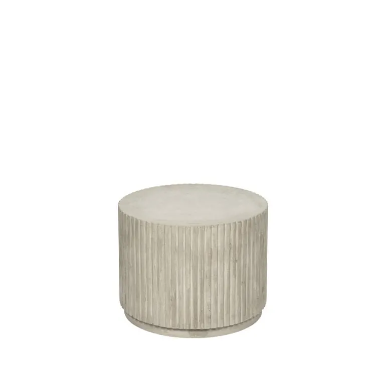 Rillo podium Ø56x42cm antiek beige - 14469068