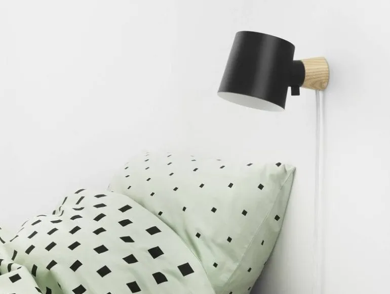 Rise wandlamp geel