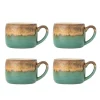 Sheen mokken groen set van 4 stuks - 82072525