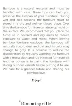 Sole tafel naturel - bamboe