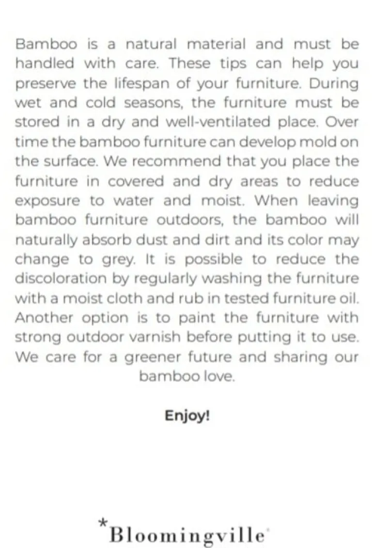 Sole tafel naturel - bamboe
