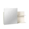 Svante wandplank met spiegel - rainy day